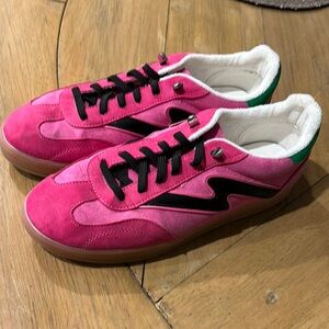 Madden Girl Pink and Black Athletic Shoes